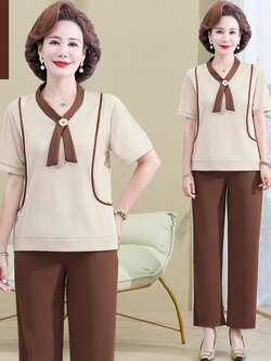 เสื้อผ้าผู้สูงอายุหญิง แฟชั่น เสื้อผ้าผู้หญิงวัย 60 มีขนาด XL-4XL