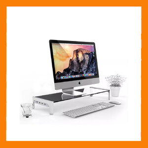 แท่นวางจอคอมพิวเตอร์ (4 USB Port+Fast Charge)