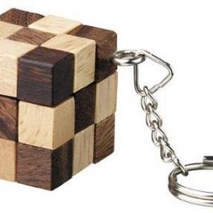 พวงกุญแจเกมส์ไม้ Wooden Games Key Chain ของที่ระลึก ของเล่นไม้