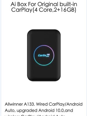 T-Box Lite - Carlinkit Android Ai Box For Original built-in CarPlay(4 Core,2+16GB)