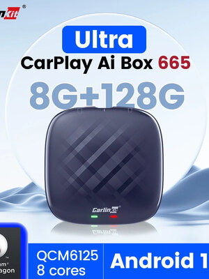รุ่นท้อปสุด แรงสุด T-Box Plus- Carlinkit Android CPU8core Ram8 Rom128 AI Box
