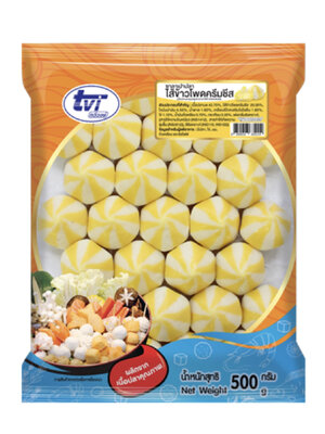 ซาลาเปาปลา ไส้ข้าวโพดครีมชีส ตรา TVI 500G/PACK