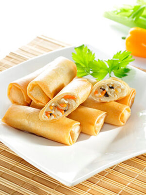 ปอเปี๊ยะไส้ผักเจ SPRING ROLL EVEBEST 380g (20ชิ้น)
