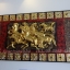 ม้าวิ่ง 8 ตัว งานเรซิ่น ภาพมงคล ขนาด 60x120 cm.ตกแต่งบ้าน ของขวัญขึ้นบ้านใหม่ งาน handmade ภาพวาดปิดทองแต่งผนังบ้าน คอนโด