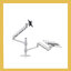Double 2 in 1 Hybrid Arms for Laptop & Monitor Desk Mount