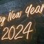 ป้ายไฟนีออนดัดled flex Happy New Year 2024