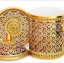 ของที่ระลึก งานเอกลักษณ์ไทย แก้วมัคเบญจรงค์ ลายบัวสวรรค์ ดอกชมพู